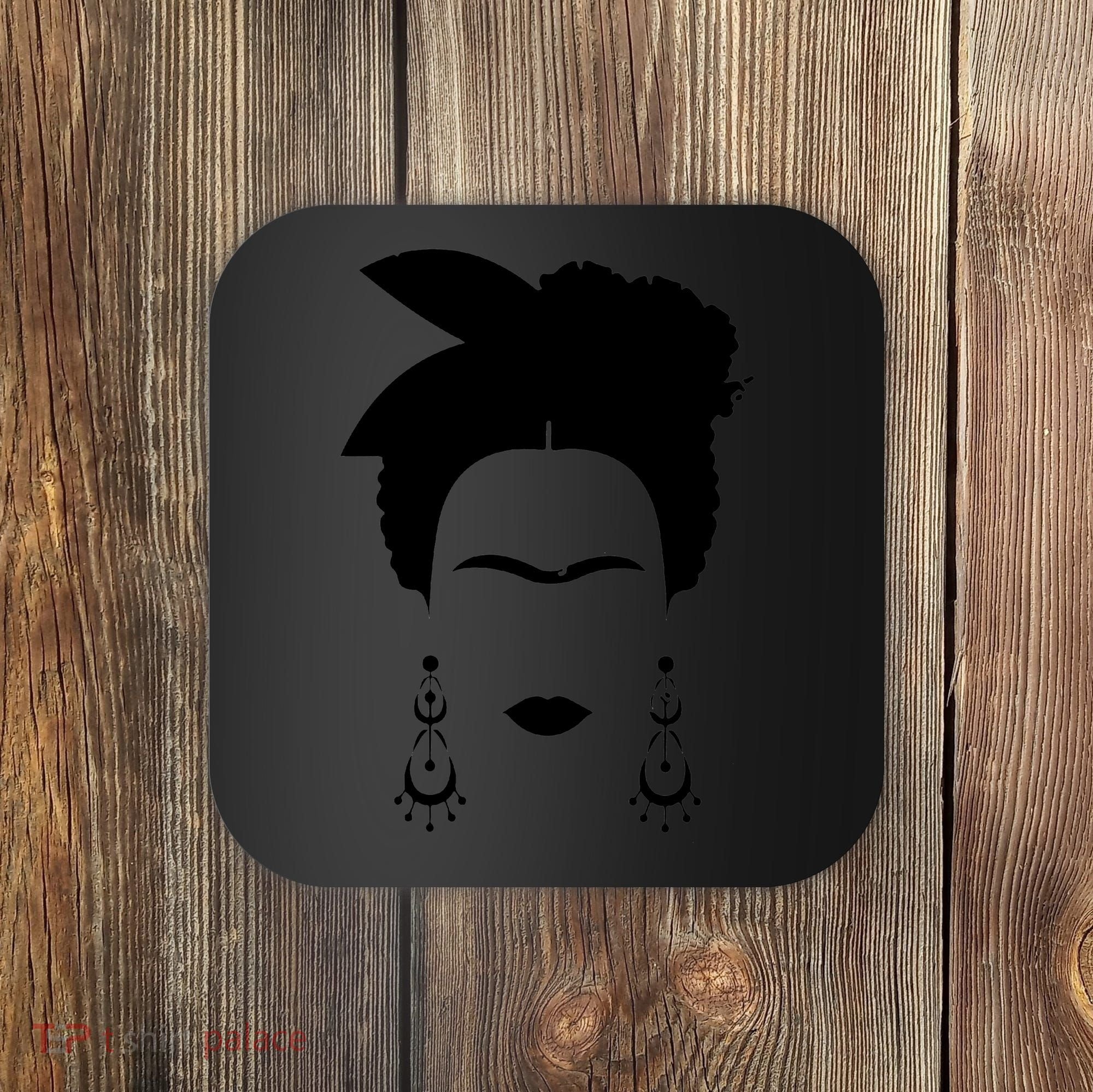 Frida Kahlo Mexico Artist Lover Flower Skull Coaster