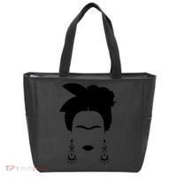 Frida Kahlo Mexico Artist Lover Flower Skull Tote Bag thumb 0
