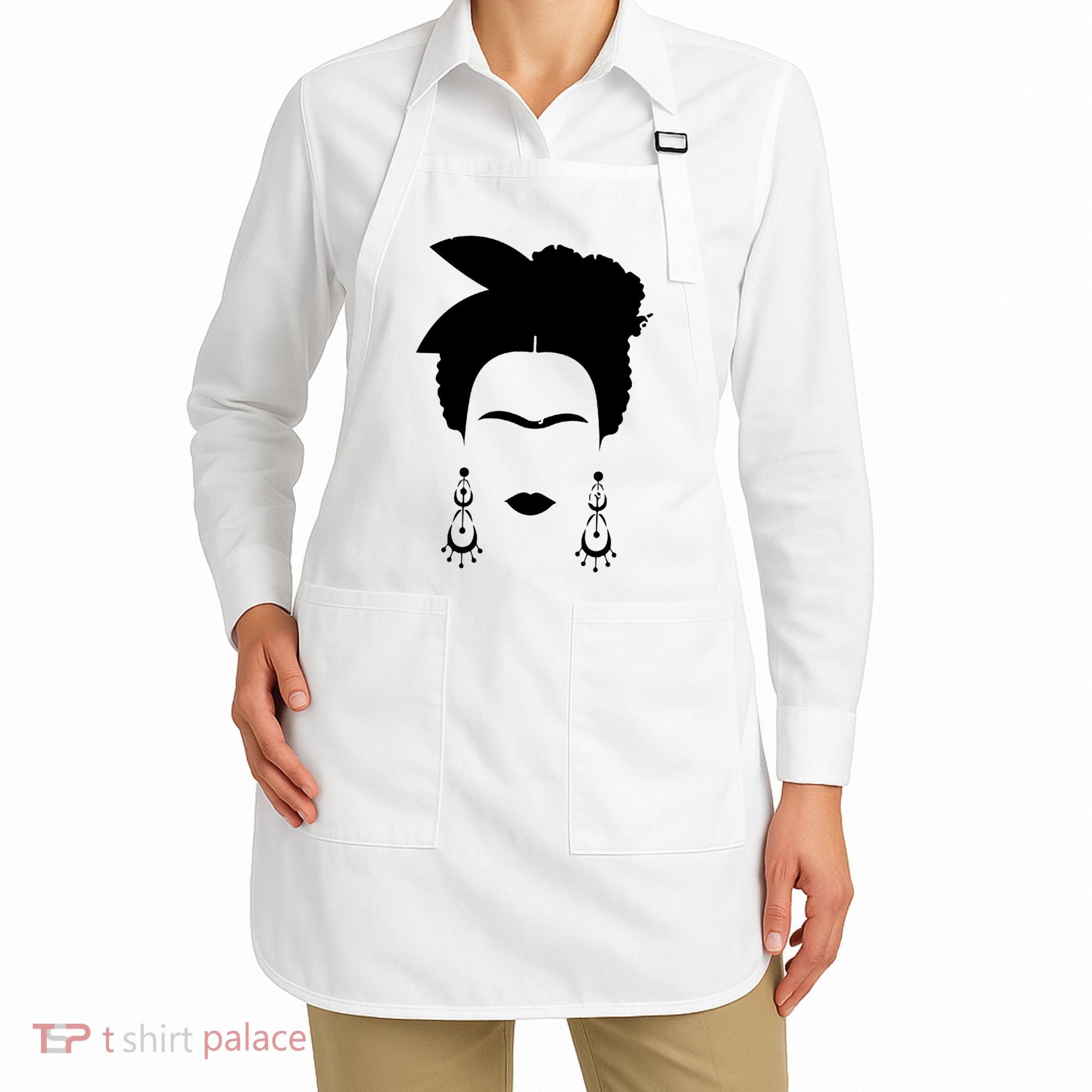 Frida Kahlo Mexico Artist Lover Flower Skull Apron