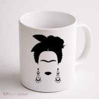 Frida Kahlo Mexico Artist Lover Flower Skull Coffee Mug thumb 1