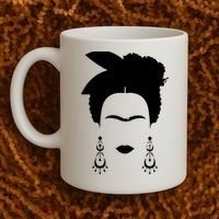 Frida Kahlo Mexico Artist Lover Flower Skull Coffee Mug thumb 2