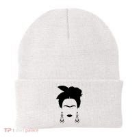 Frida Kahlo Mexico Artist Lover Flower Skull Beanie thumb 0