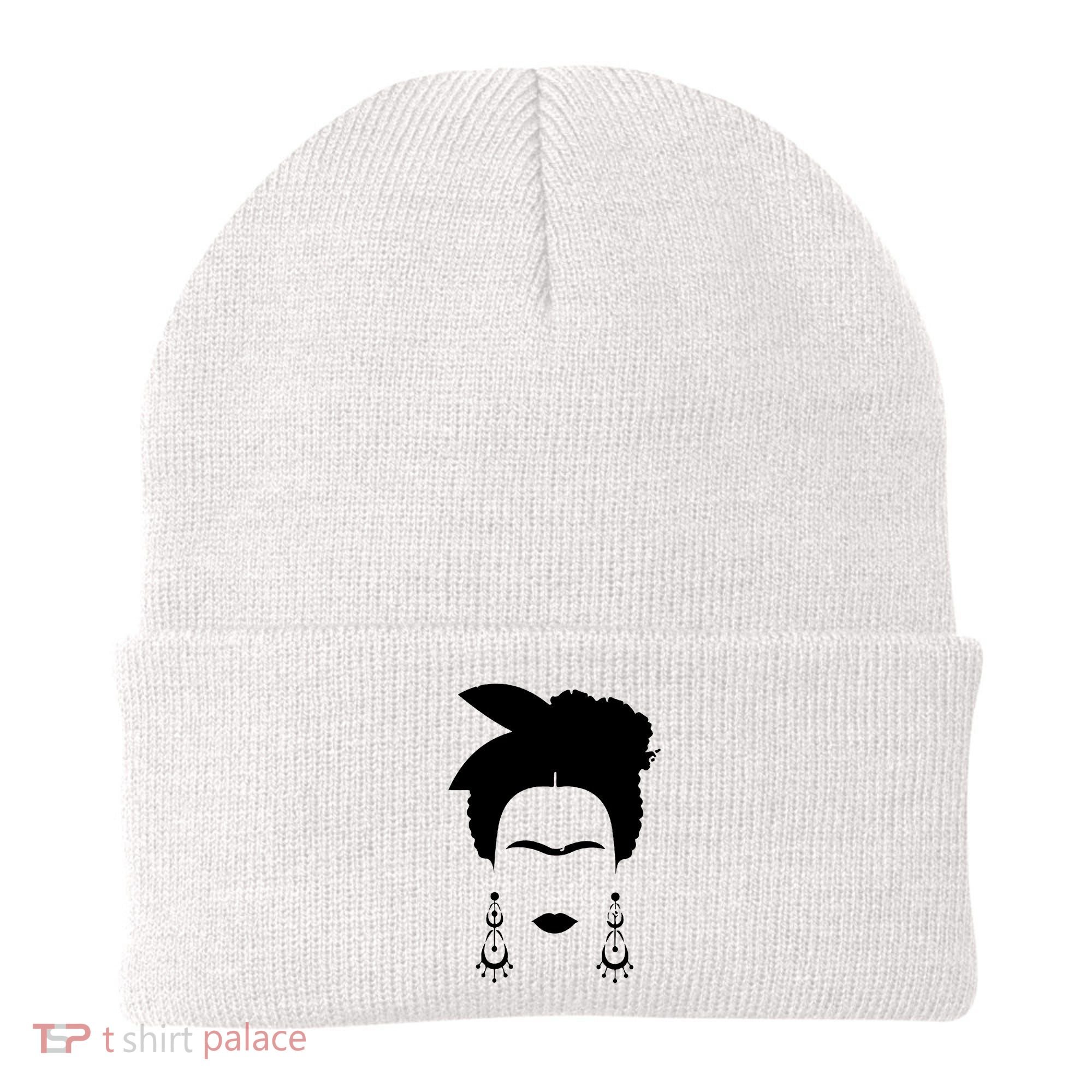 Frida Kahlo Mexico Artist Lover Flower Skull Beanie