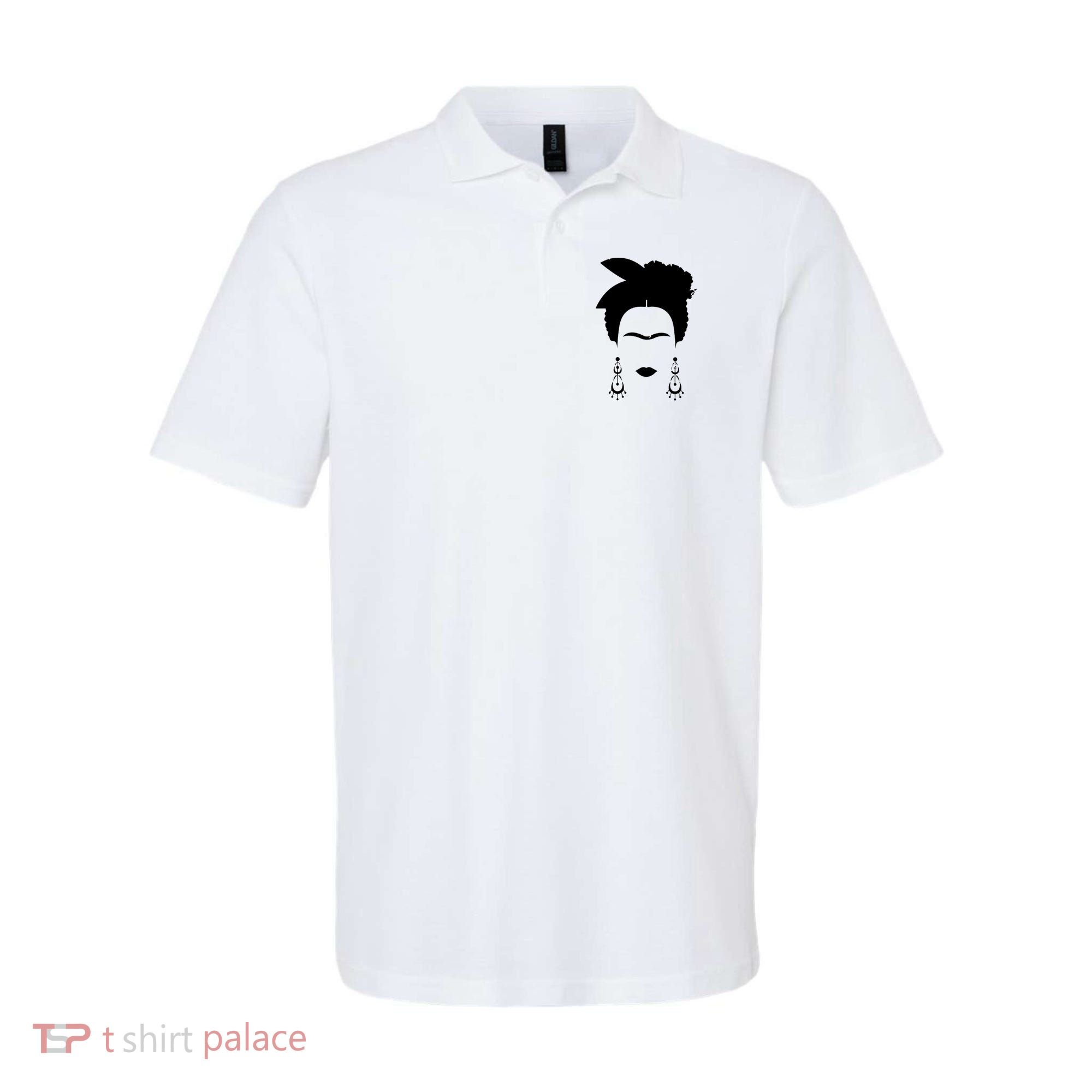 Frida Kahlo Mexico Artist Lover Flower Skull Polo