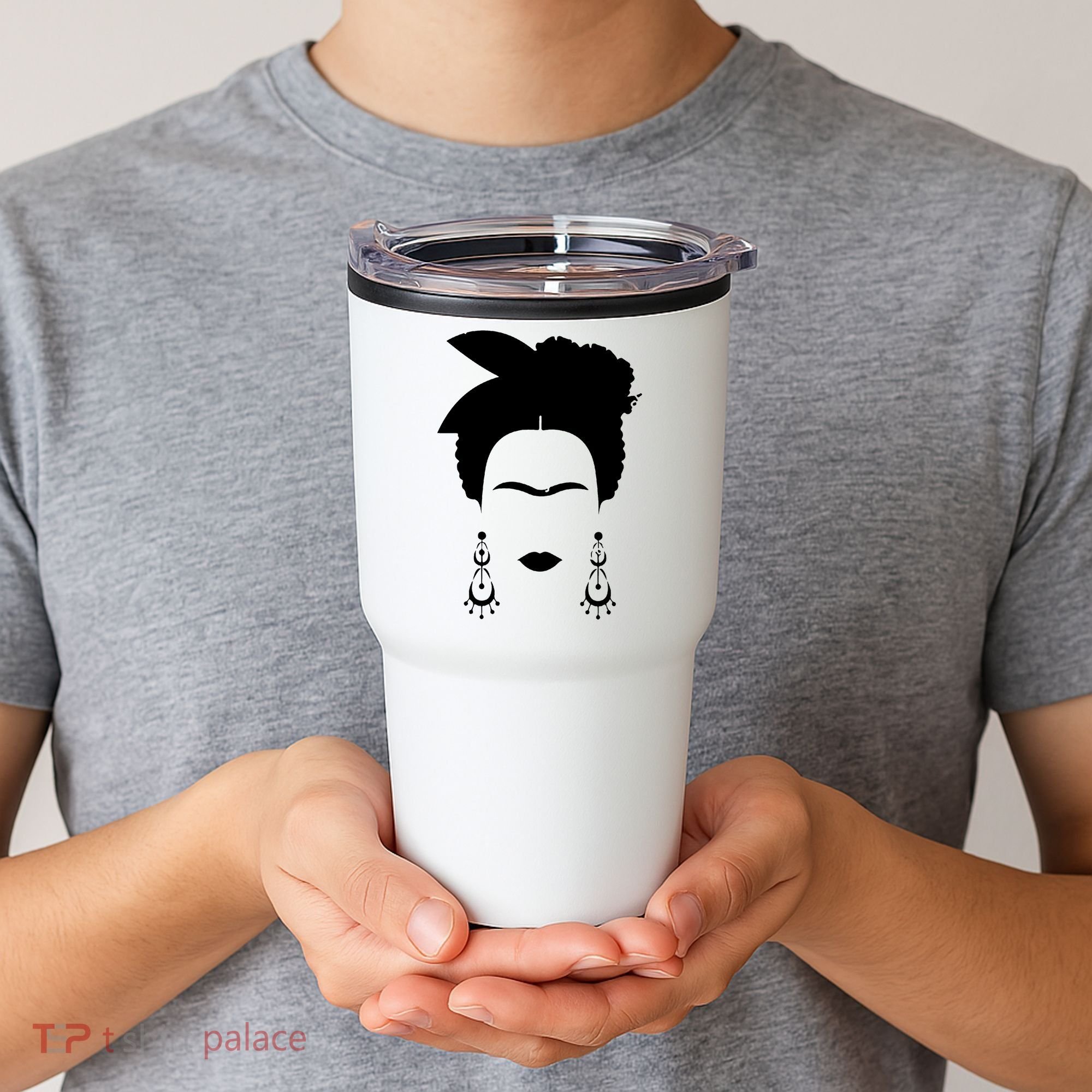 Frida Kahlo Mexico Artist Lover Flower Skull Tumbler