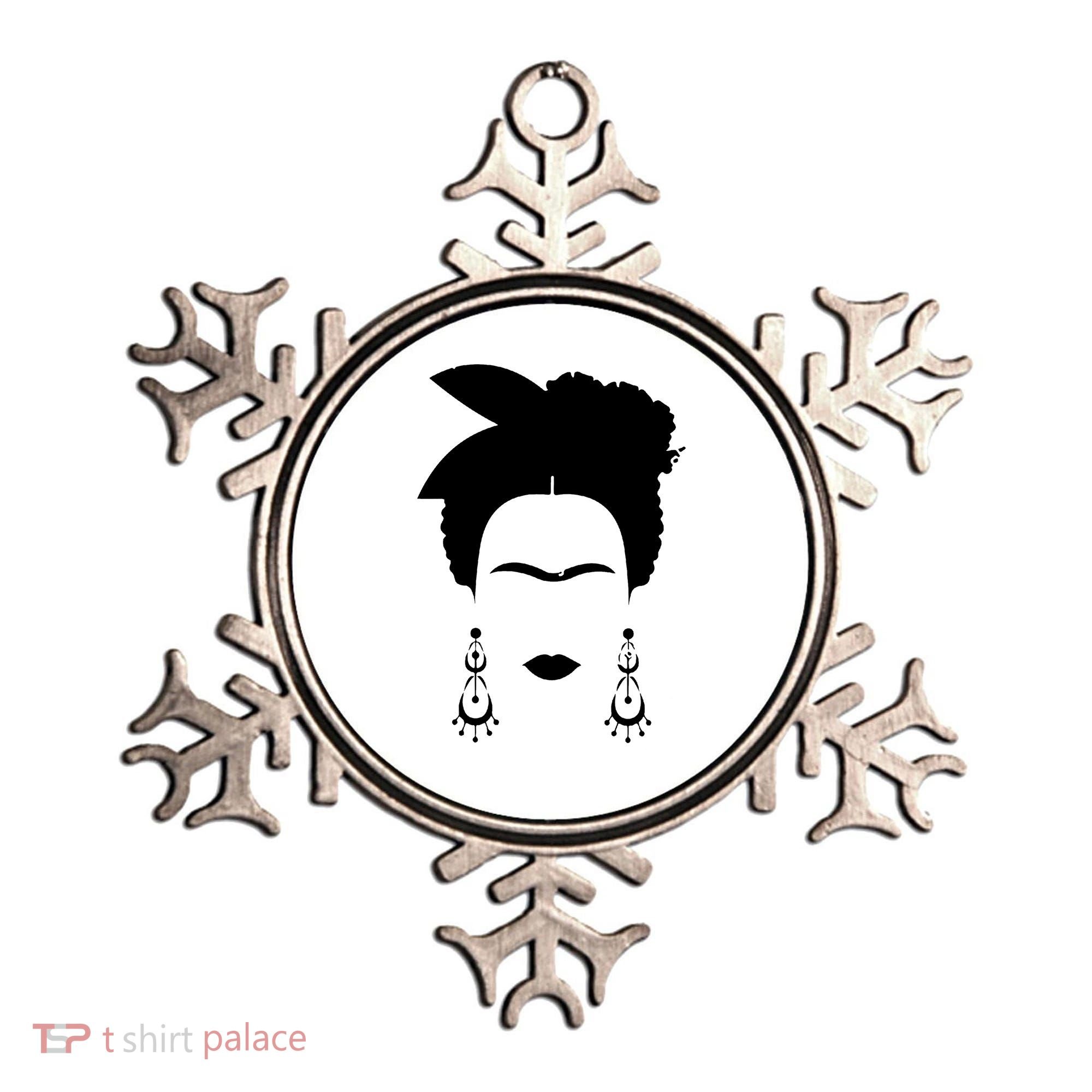 Frida Kahlo Mexico Artist Lover Flower Skull Ornament