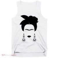 Frida Kahlo Mexico Artist Lover Flower Skull Tank Top thumb 0