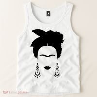 Frida Kahlo Mexico Artist Lover Flower Skull Tank Top thumb 2