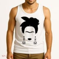 Frida Kahlo Mexico Artist Lover Flower Skull Tank Top thumb 3