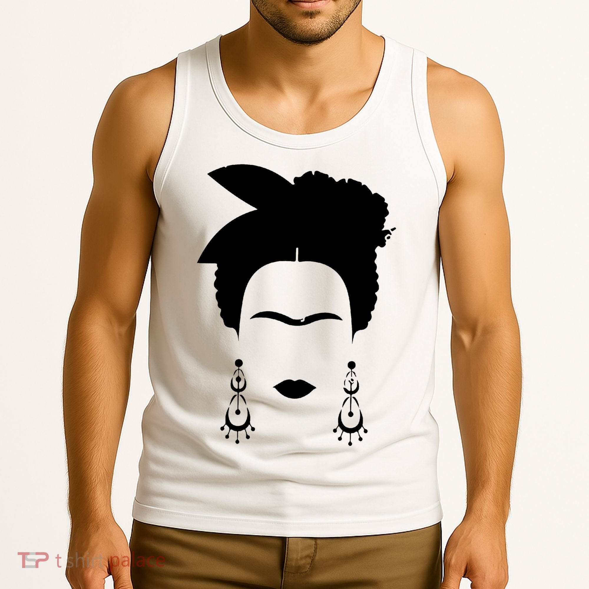 Frida Kahlo Mexico Artist Lover Flower Skull Tank Top