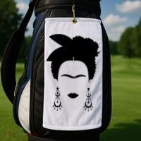 Frida Kahlo Mexico Artist Lover Flower Skull Golf Towel thumb 2