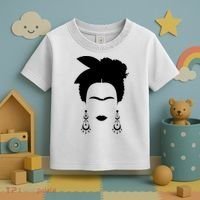 Frida Kahlo Mexico Artist Lover Flower Skull Toddler T-Shirt thumb 3
