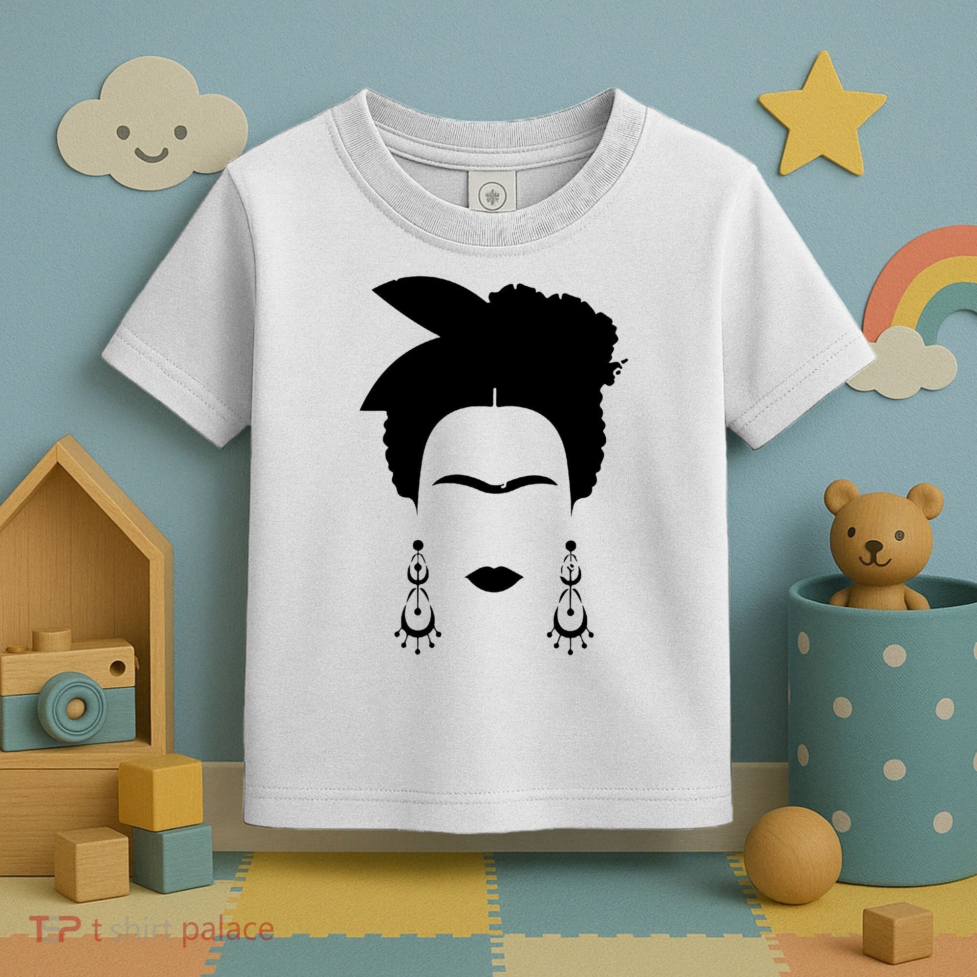 Frida Kahlo Mexico Artist Lover Flower Skull Toddler T-Shirt