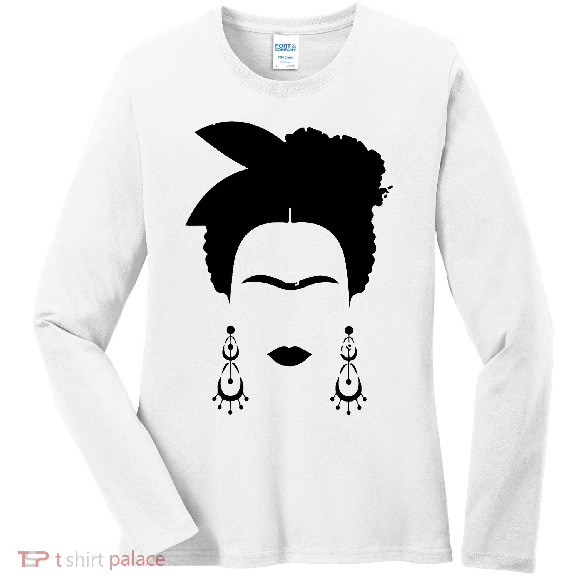 Frida Kahlo Mexico Artist Lover Flower Skull Women's Long Sleeve Shirt