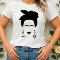 Frida Kahlo Mexico Artist Lover Flower Skull Women's T-Shirt thumb 2