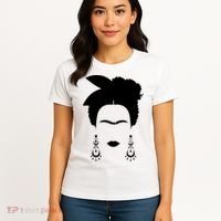Frida Kahlo Mexico Artist Lover Flower Skull Women's T-Shirt thumb 4