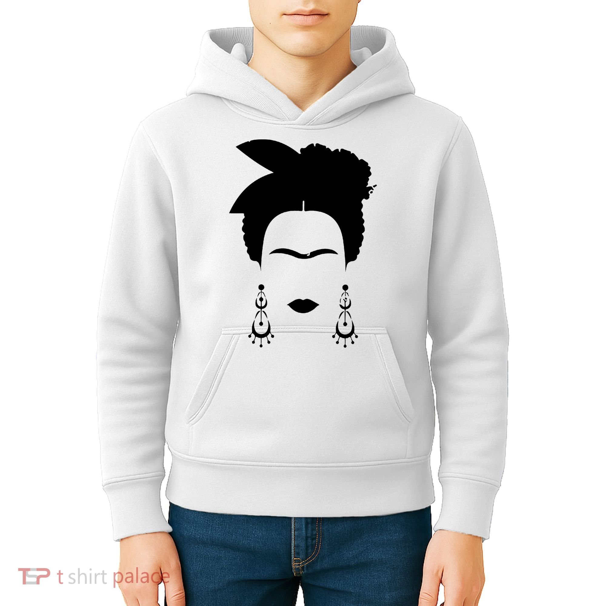 Frida Kahlo Mexico Artist Lover Flower Skull Kids Hoodie