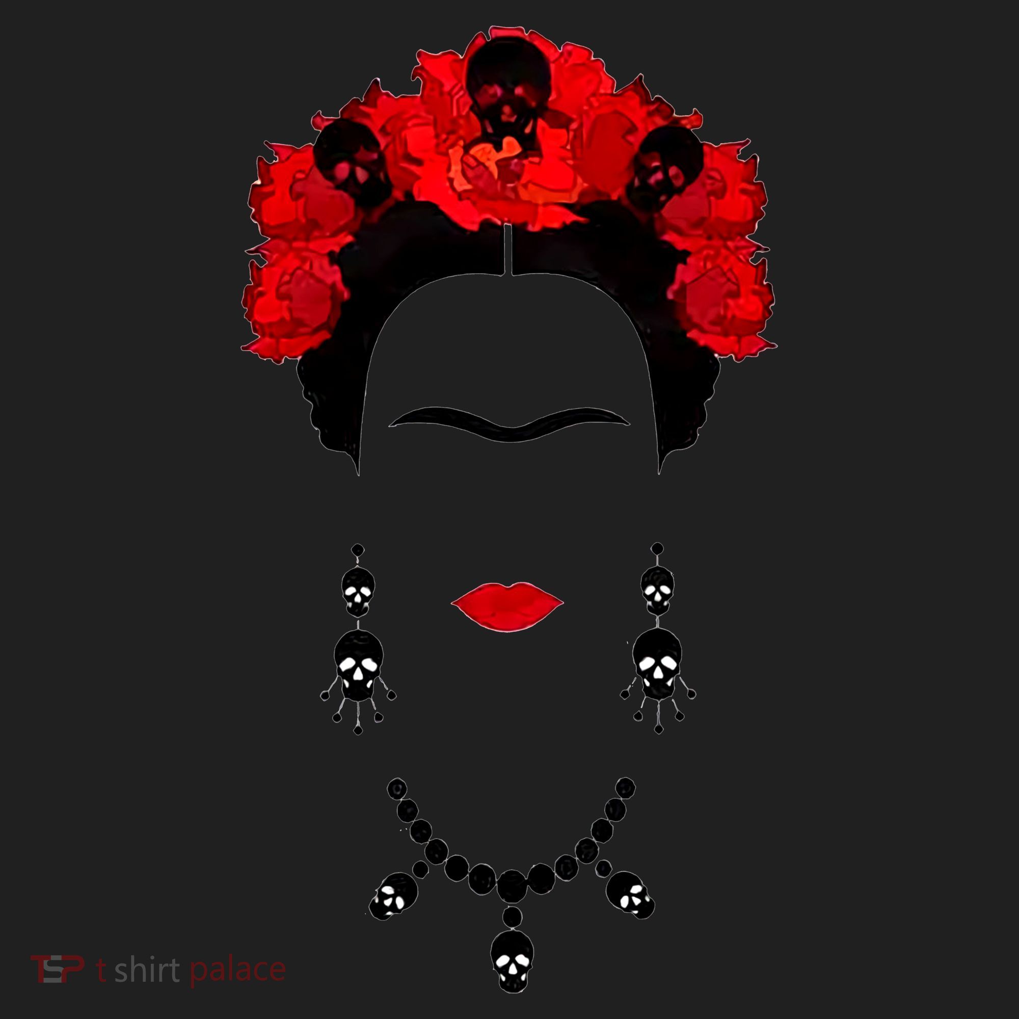 Frida Kahlo Mexico Artist Lover Flower Skull Women's Sweatshirt