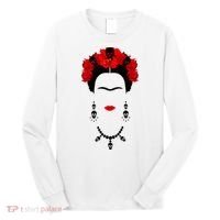 Frida Kahlo Mexico Artist Lover Flower Skull Long Sleeve Shirt thumb 0