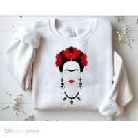 Frida Kahlo Mexico Artist Lover Flower Skull Sweatshirt thumb 2