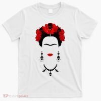 Frida Kahlo Mexico Artist Lover Flower Skull T-Shirt thumb 0