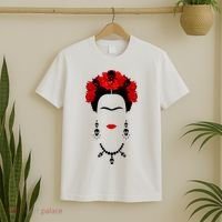 Frida Kahlo Mexico Artist Lover Flower Skull T-Shirt thumb 2