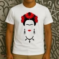 Frida Kahlo Mexico Artist Lover Flower Skull T-Shirt thumb 3