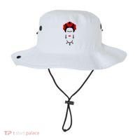 Frida Kahlo Mexico Artist Lover Flower Skull Bucket Hat thumb 0