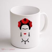 Frida Kahlo Mexico Artist Lover Flower Skull Coffee Mug thumb 1