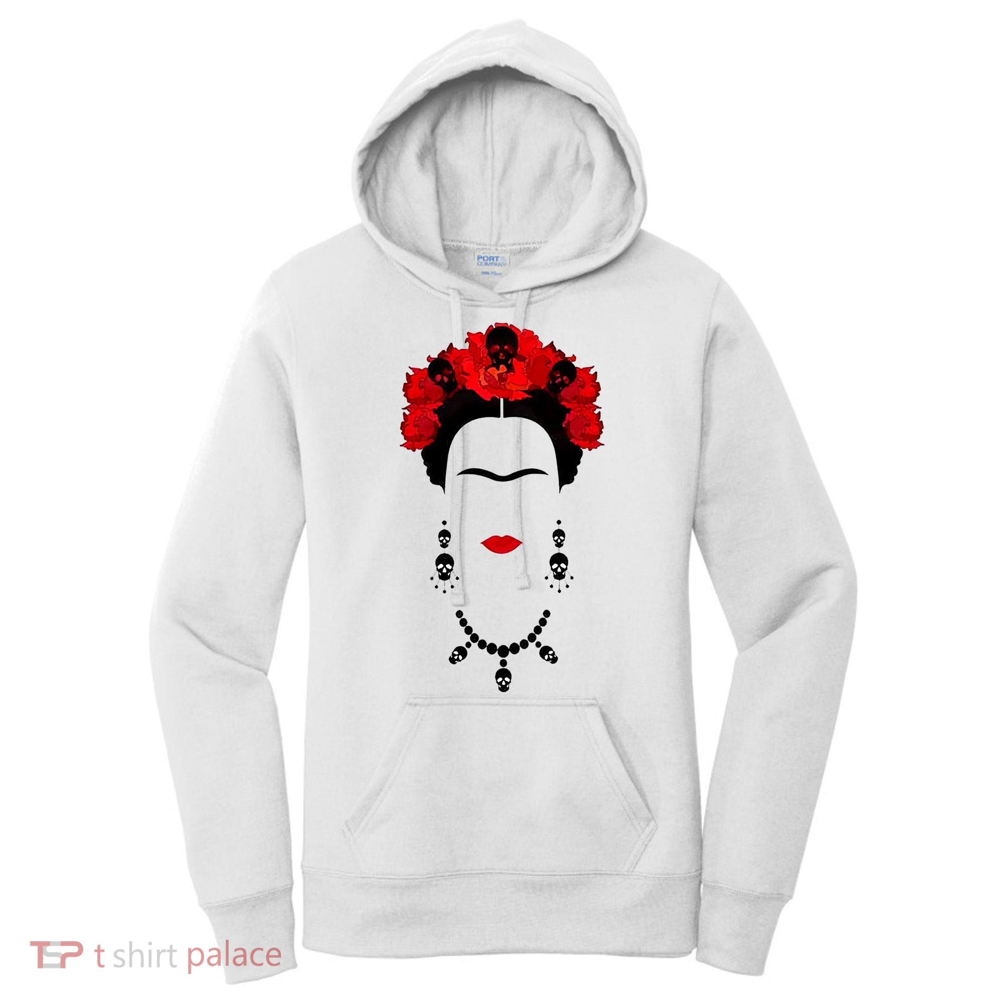 Frida Kahlo Mexico Artist Lover Flower Skull Women's Hoodie