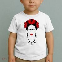 Frida Kahlo Mexico Artist Lover Flower Skull Toddler T-Shirt thumb 2