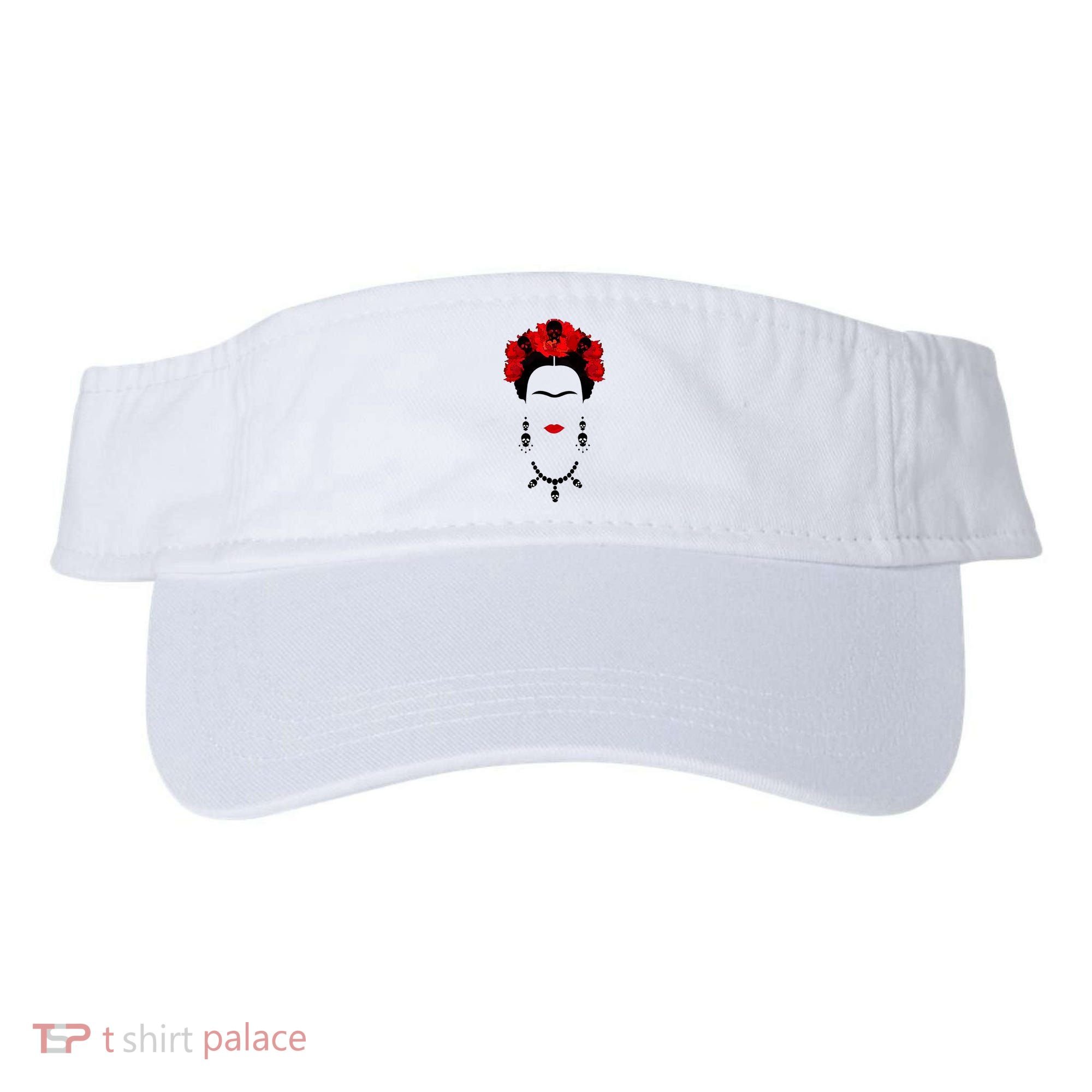 Frida Kahlo Mexico Artist Lover Flower Skull Visor