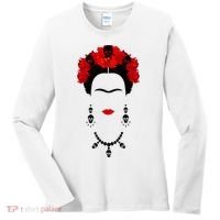 Frida Kahlo Mexico Artist Lover Flower Skull Women's Long Sleeve Shirt thumb 0