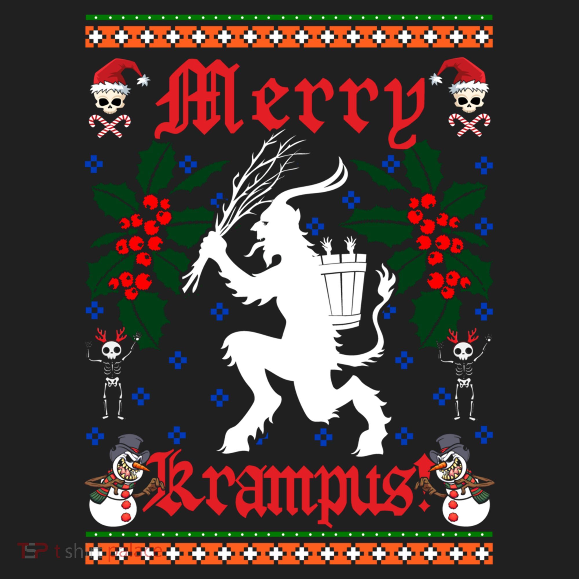 Funny Krampus Merry Krampus Ugly Christmas Gift Women's Sweatshirt