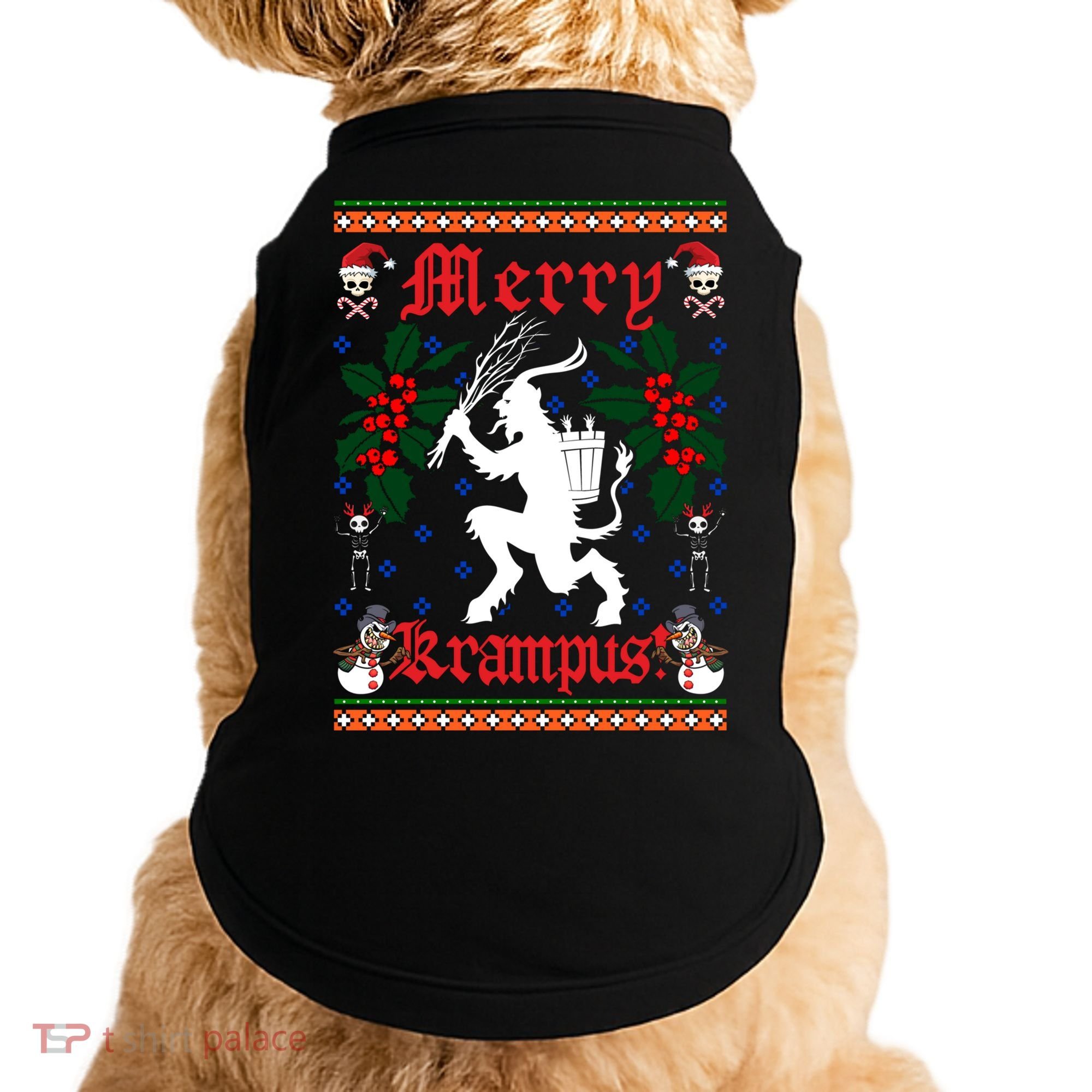 Funny Krampus Merry Krampus Ugly Christmas Gift Doggie Tank
