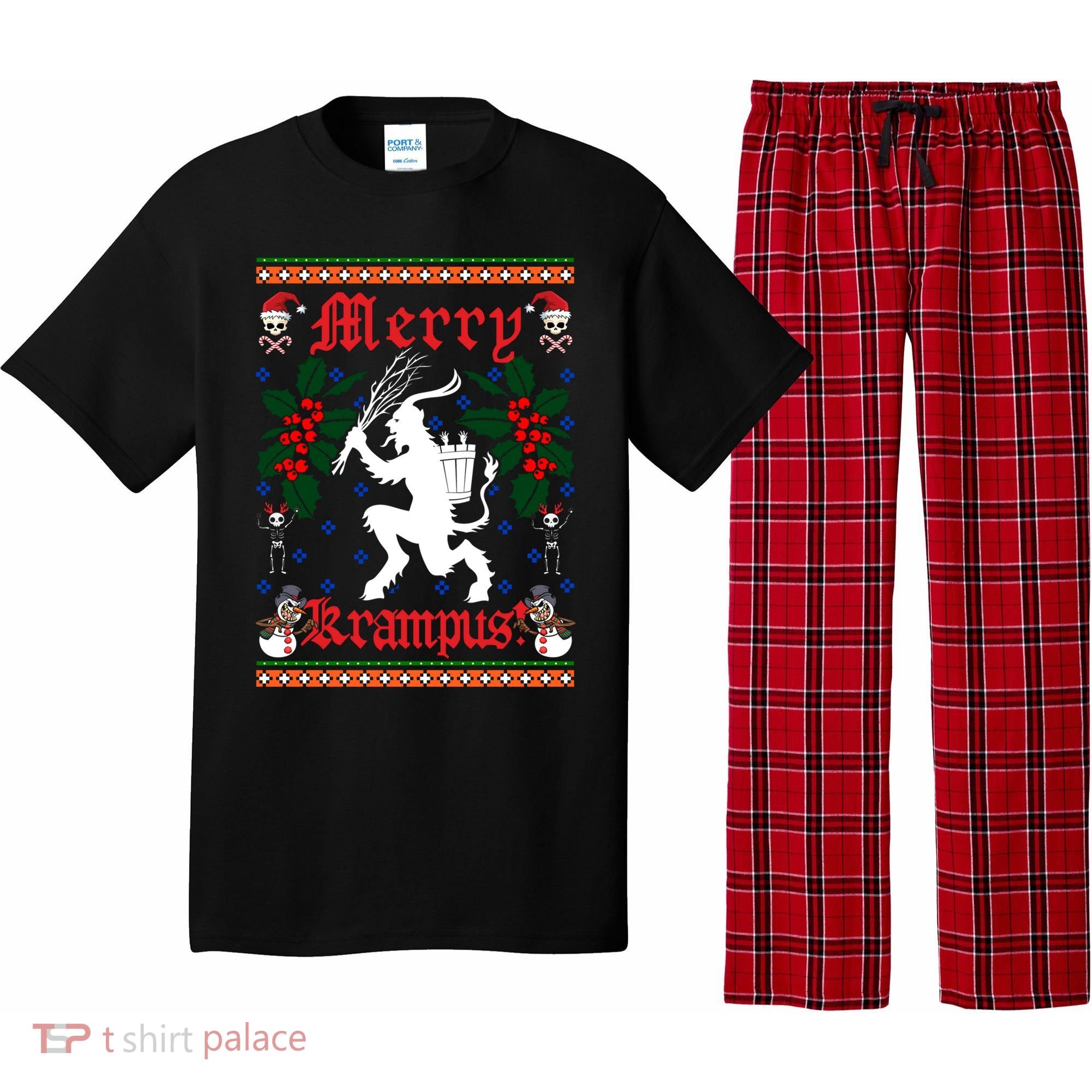 Funny Krampus Merry Krampus Ugly Christmas Gift Pajama Set