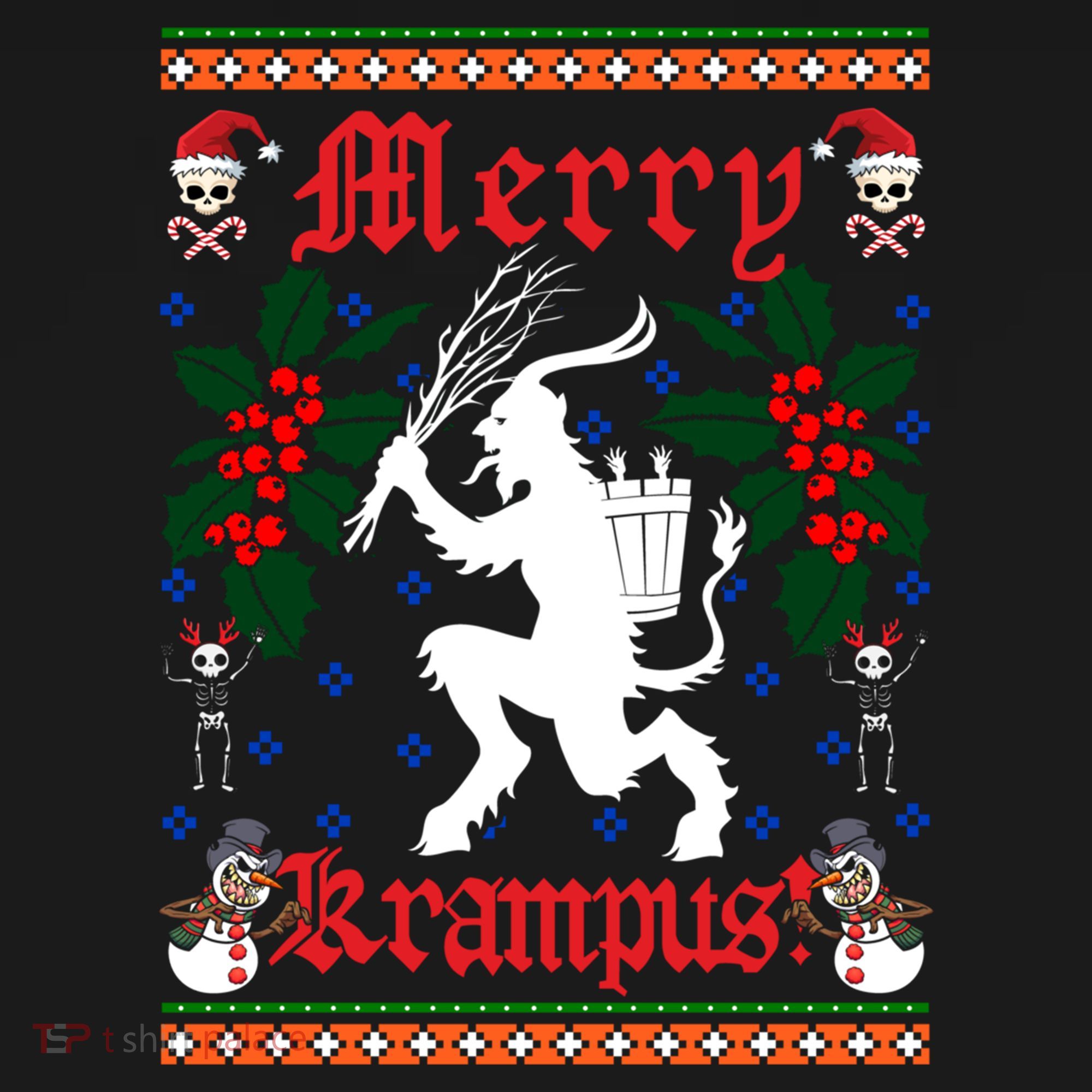 Funny Krampus Merry Krampus Ugly Christmas Gift Women's Hoodie