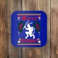 Funny Krampus Merry Krampus Ugly Christmas Gift Coaster thumb 0