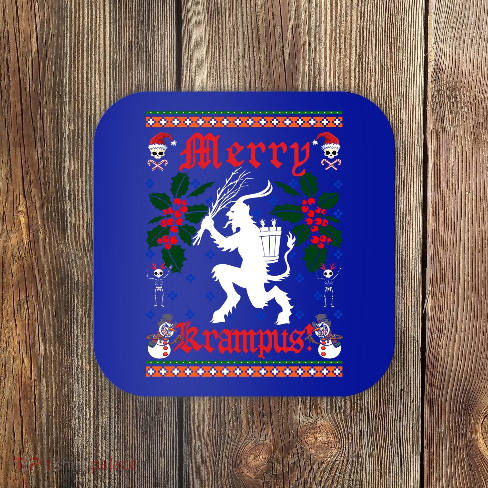 Funny Krampus Merry Krampus Ugly Christmas Gift Coaster