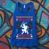 Funny Krampus Merry Krampus Ugly Christmas Gift Women's Tank Top thumb 3