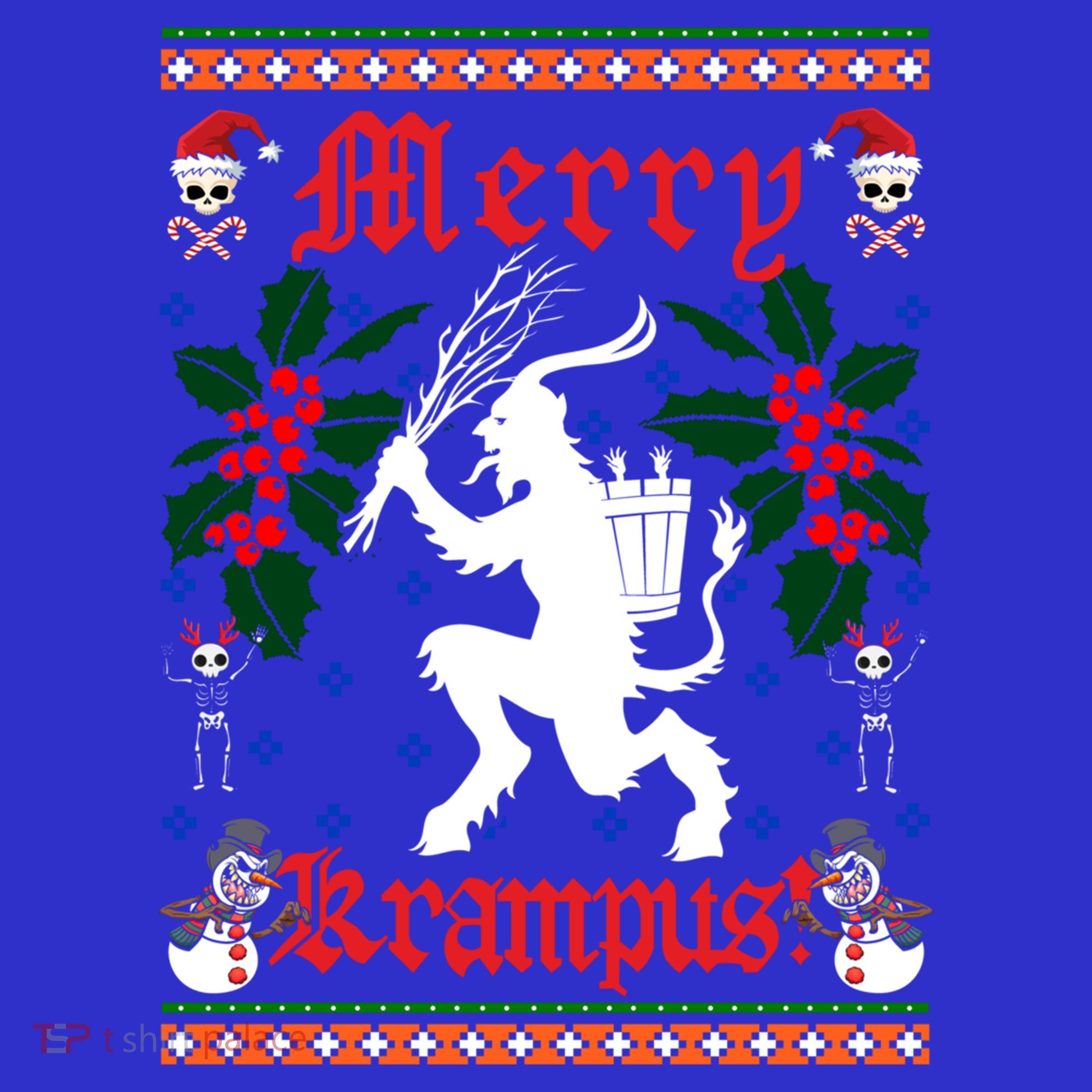 Funny Krampus Merry Krampus Ugly Christmas Gift Women's Tank Top