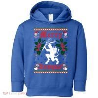 Funny Krampus Merry Krampus Ugly Christmas Gift Toddler Hoodie thumb 0