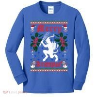 Funny Krampus Merry Krampus Ugly Christmas Gift Kids Long Sleeve Shirt thumb 0