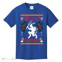 Funny Krampus Merry Krampus Ugly Christmas Gift Kids T-Shirt thumb 0