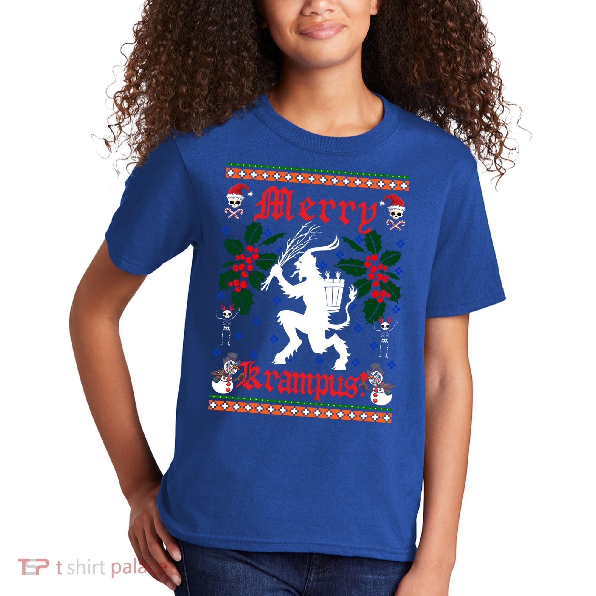 Funny Krampus Merry Krampus Ugly Christmas Gift Kids T-Shirt