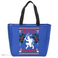 Funny Krampus Merry Krampus Ugly Christmas Gift Tote Bag thumb 0