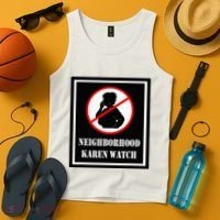 Funny Karen Neighborhood Karen Watch Tank Top thumb 4