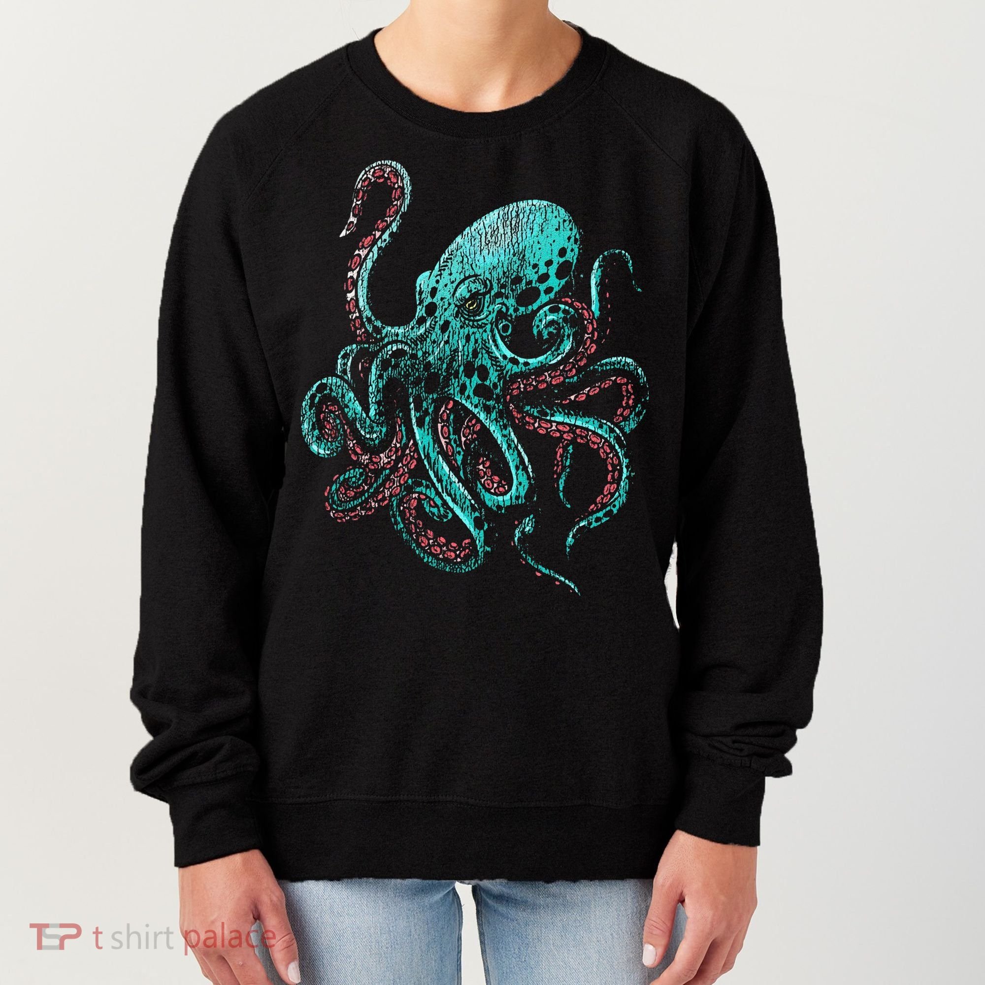 Funny Kraken Octopus Gift Women's Sweatshirt