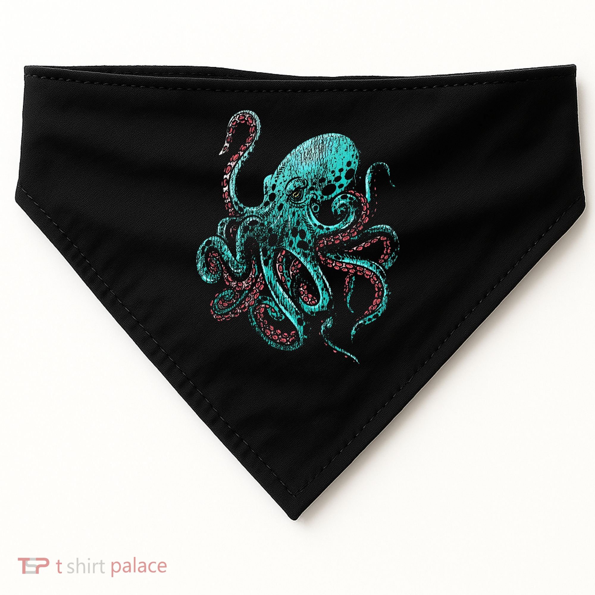 Funny Kraken Octopus Gift USA-Made Doggie Bandana