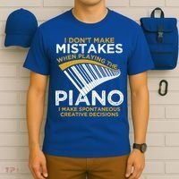 Funny Keyboard Pianist Gifts Funny Music Musician Piano Gift T-Shirt thumb 6
